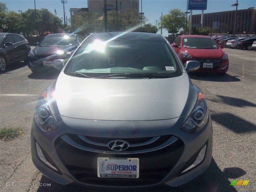 2014 Elantra GT - Titanium Gray Metallic / Blue photo #2