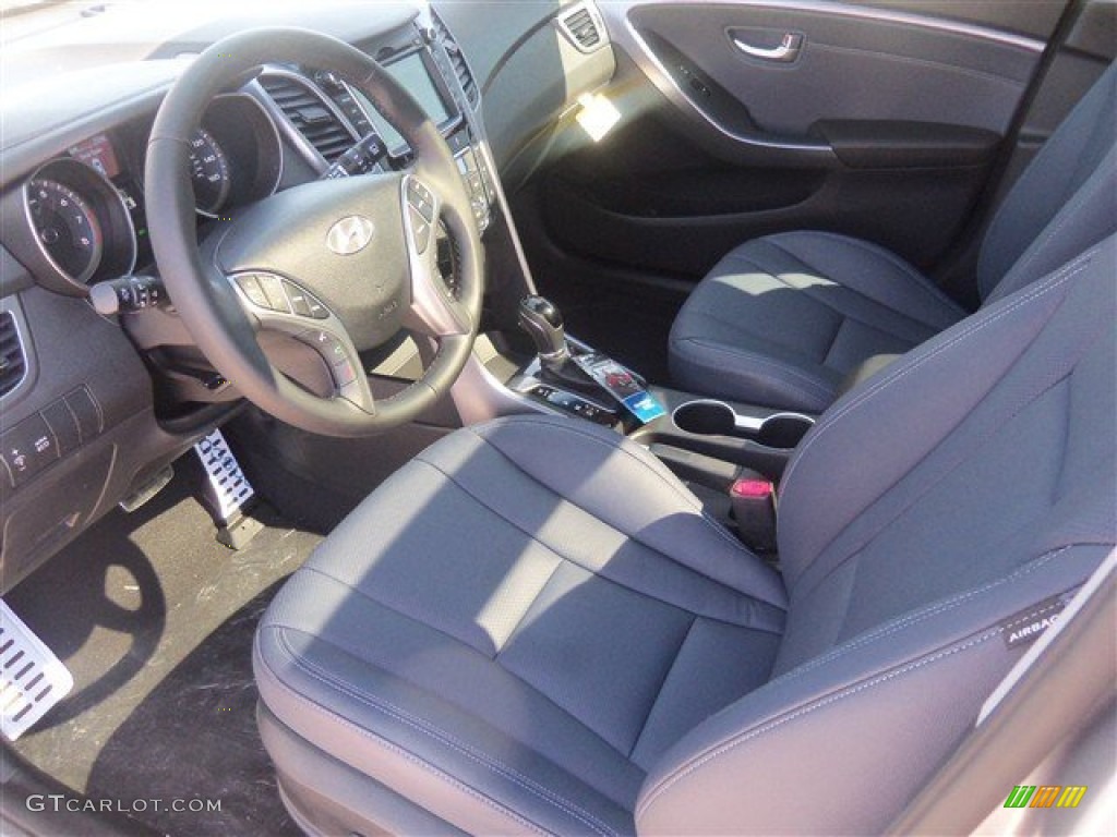 2014 Elantra GT - Titanium Gray Metallic / Blue photo #6