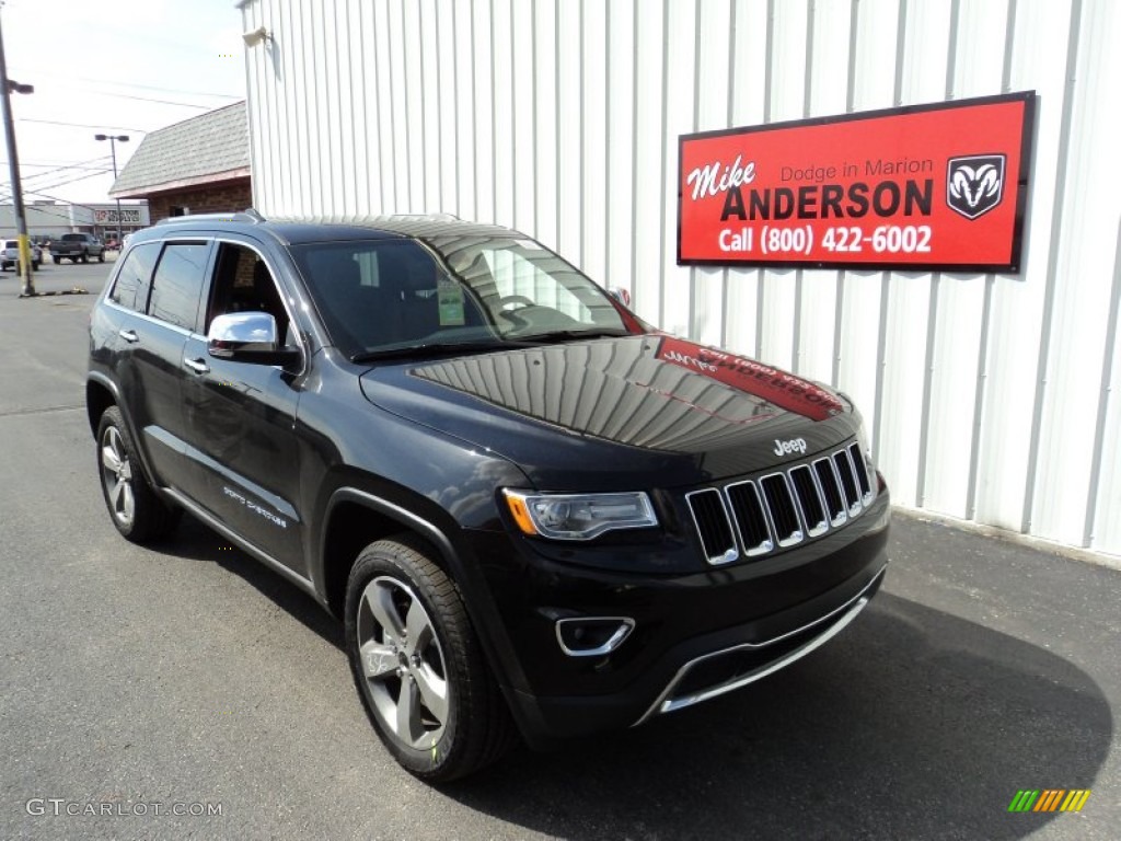 2014 Grand Cherokee Limited 4x4 - Brilliant Black Crystal Pearl / Morocco Black photo #1