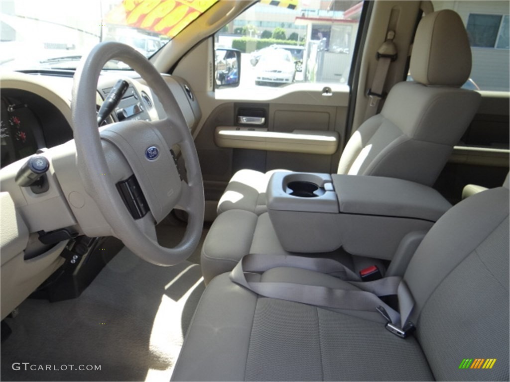 2005 F150 XLT SuperCrew - Arizona Beige Metallic / Castano Brown Leather photo #14