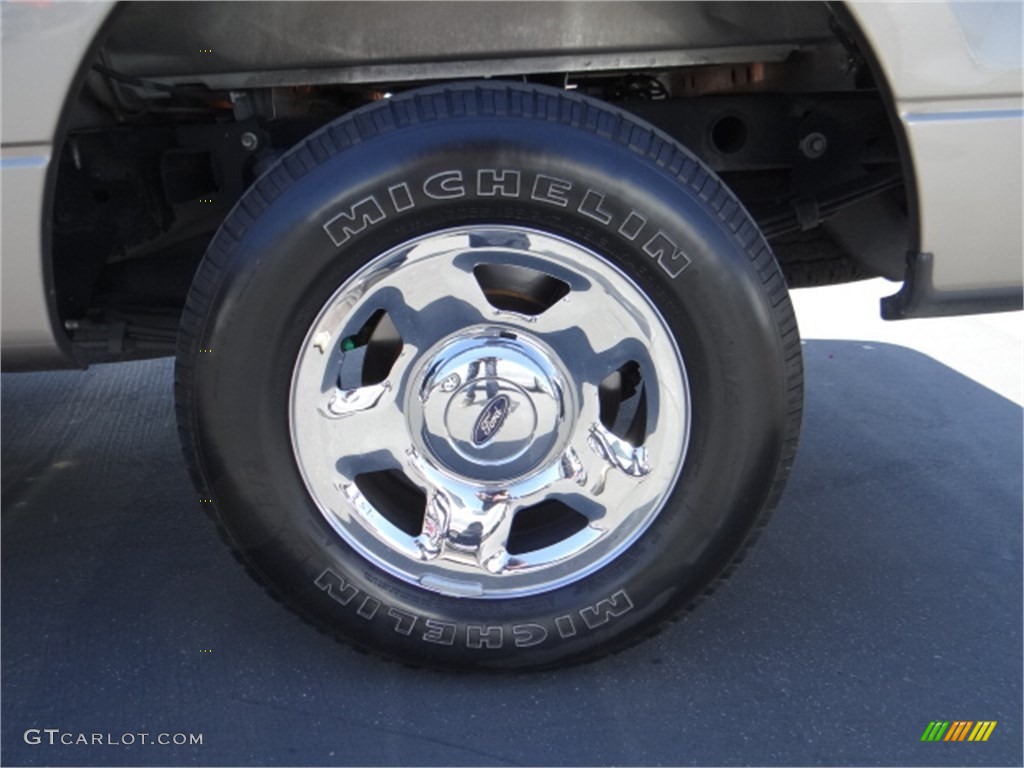 2005 F150 XLT SuperCrew - Arizona Beige Metallic / Castano Brown Leather photo #28