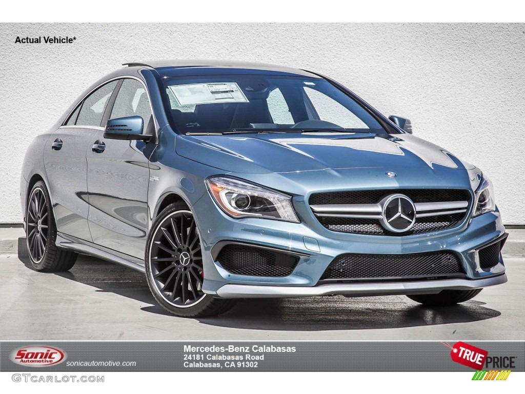 2014 CLA 45 AMG - Universe Blue Metallic / Black photo #1