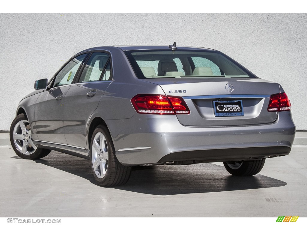 2014 E 350 Sedan - Paladium Silver Metallic / Silk Beige/Espresso Brown photo #2