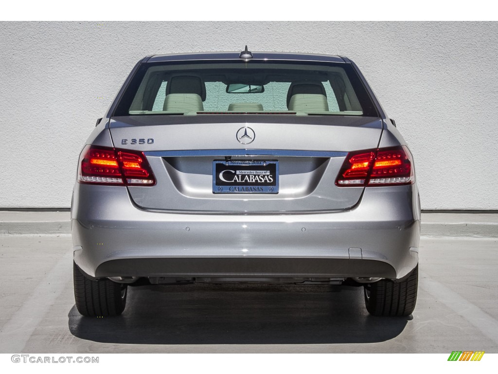 2014 E 350 Sedan - Paladium Silver Metallic / Silk Beige/Espresso Brown photo #3