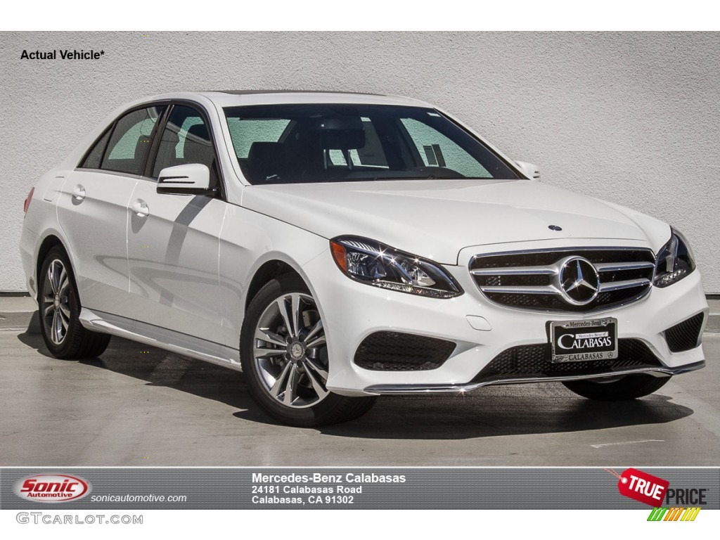 2014 E E250 BlueTEC 4Matic Sedan - Polar White / Black photo #1