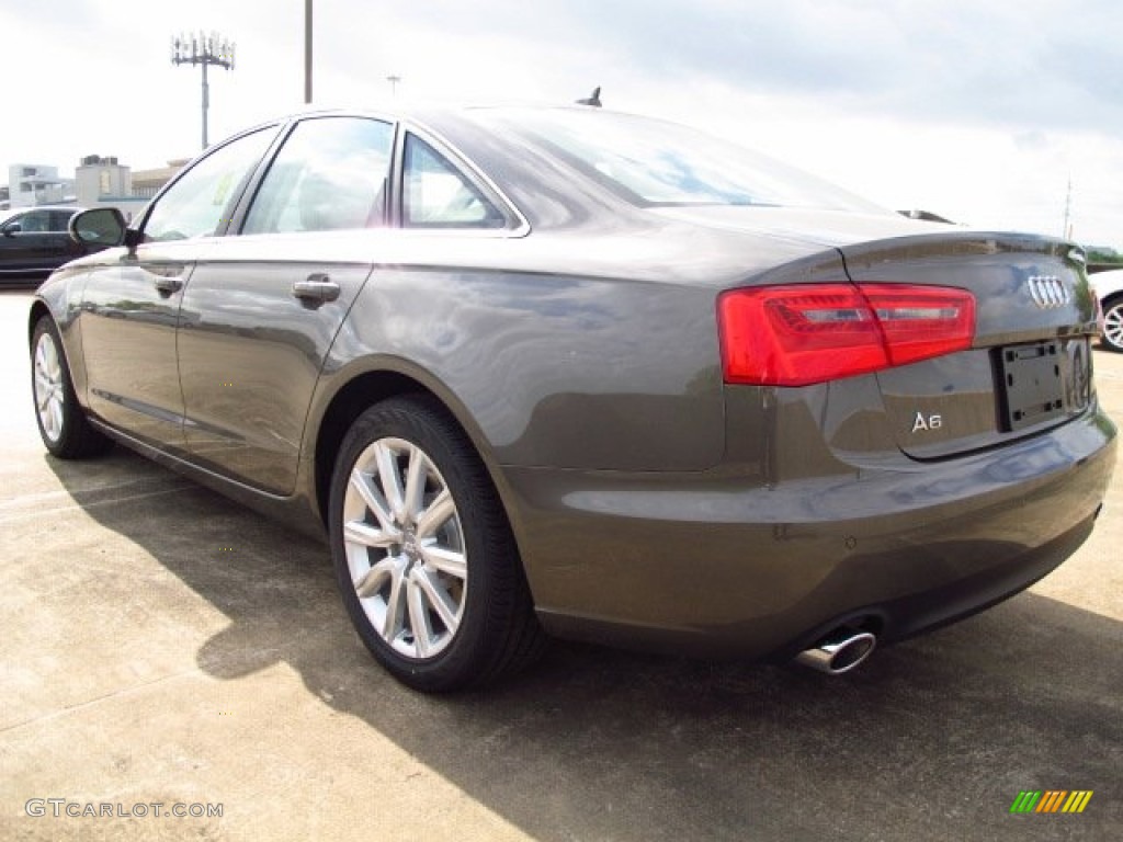 2014 A6 2.0T Sedan - Dakota Gray Metallic / Velvet Beige photo #4