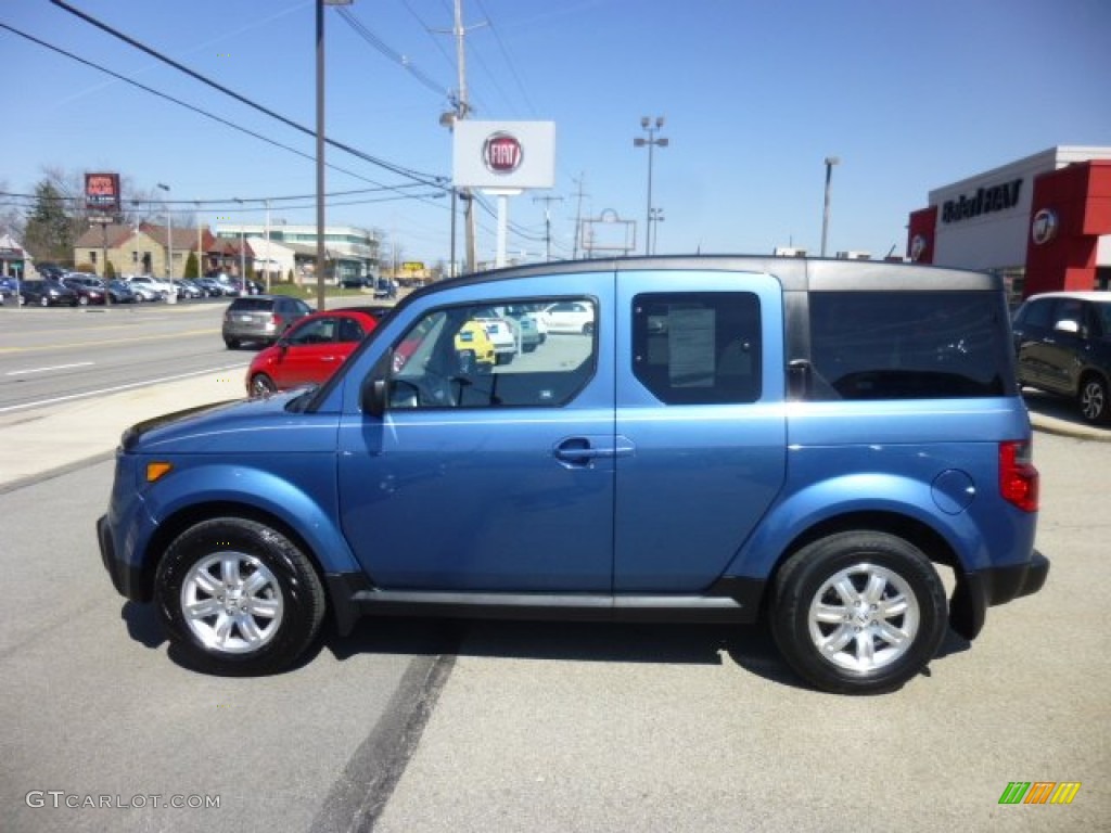2008 Element EX AWD - Atomic Blue Metallic / Gray/Black photo #4