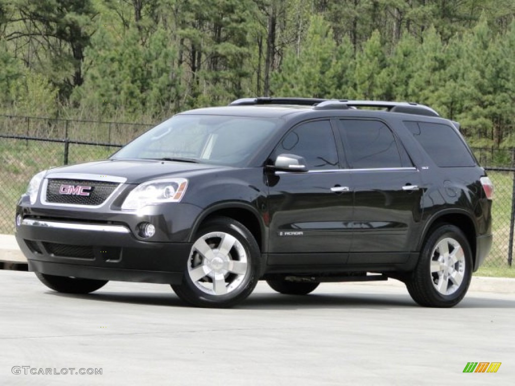 Carbon Metallic 2007 GMC Acadia SLT AWD Exterior Photo #92485706