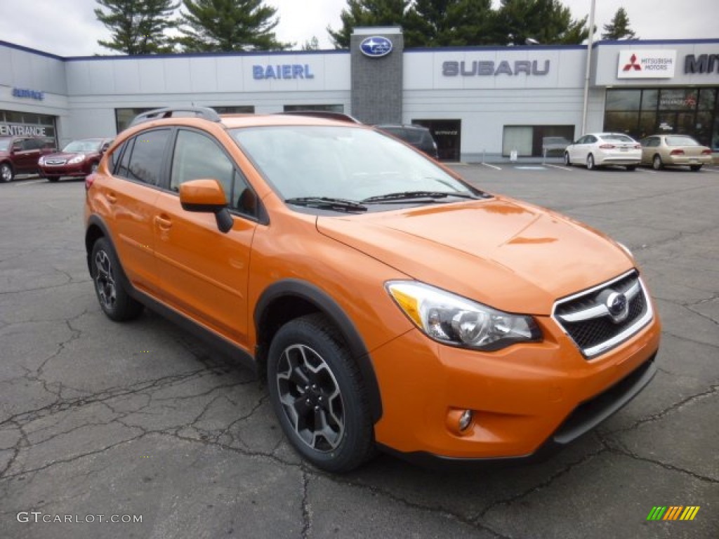 2014 XV Crosstrek 2.0i Limited - Tangerine Orange Pearl / Black photo #1