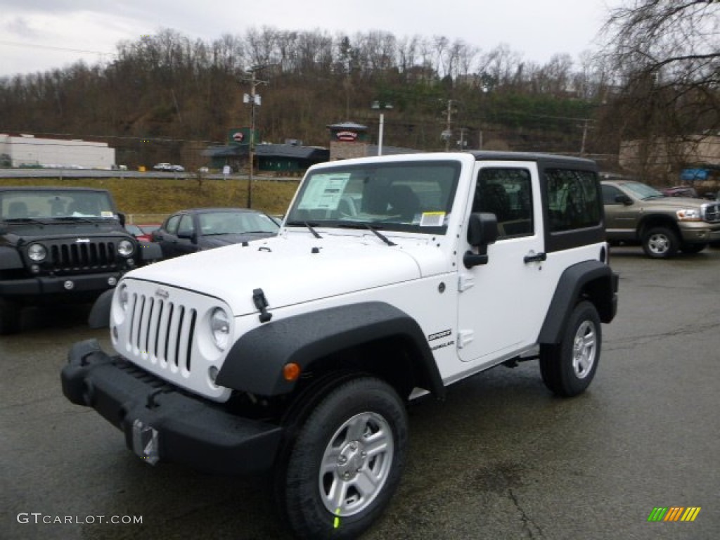 2014 Wrangler Sport 4x4 - Bright White / Black photo #1