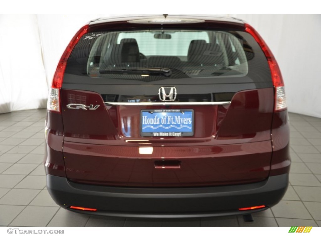 2014 CR-V LX - Basque Red Pearl II / Gray photo #6