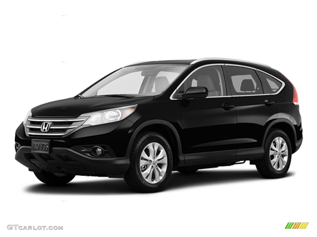 2014 CR-V EX-L AWD - Crystal Black Pearl / Black photo #21
