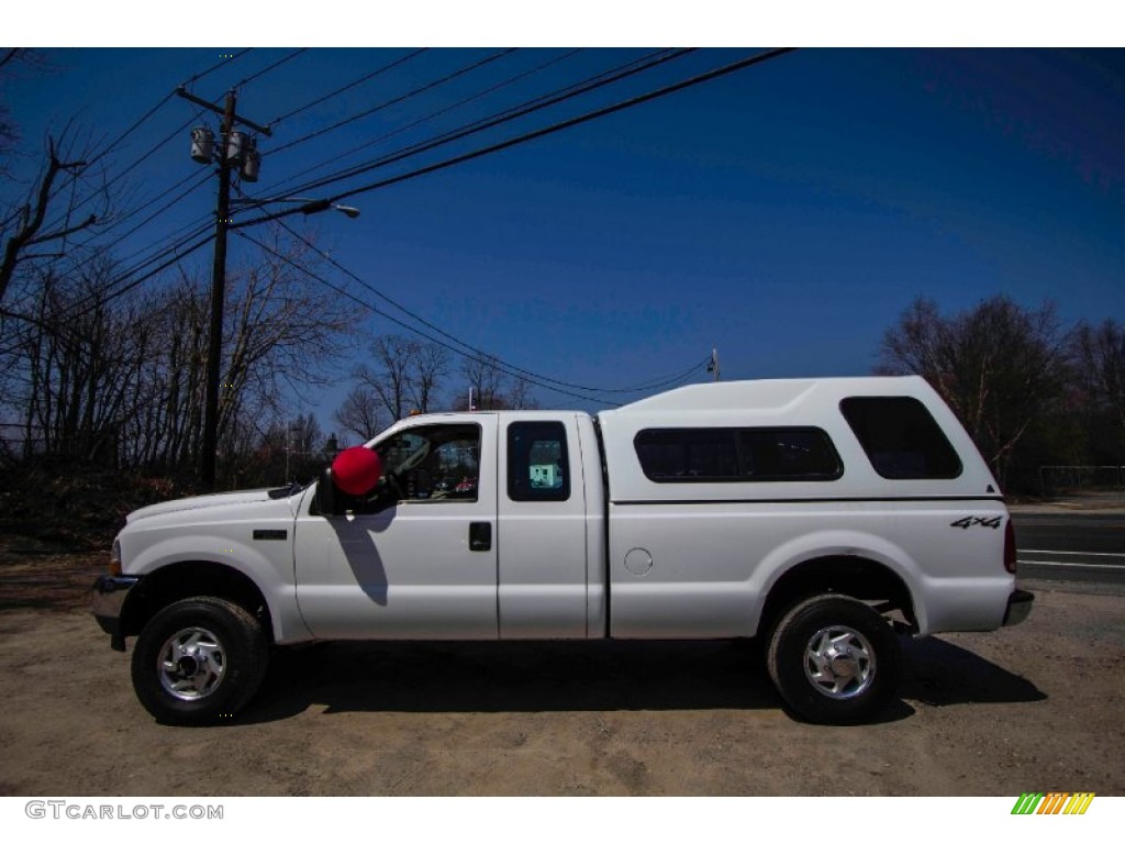 2004 F250 Super Duty XL SuperCab 4x4 - Oxford White / Medium Parchment photo #3
