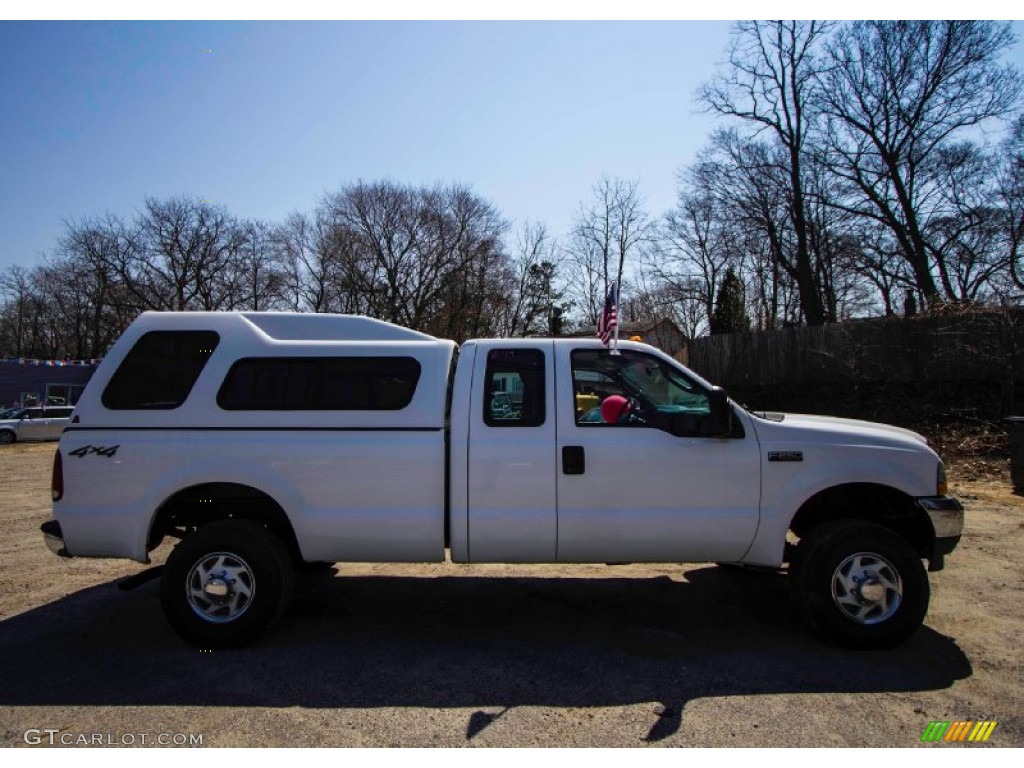2004 F250 Super Duty XL SuperCab 4x4 - Oxford White / Medium Parchment photo #7
