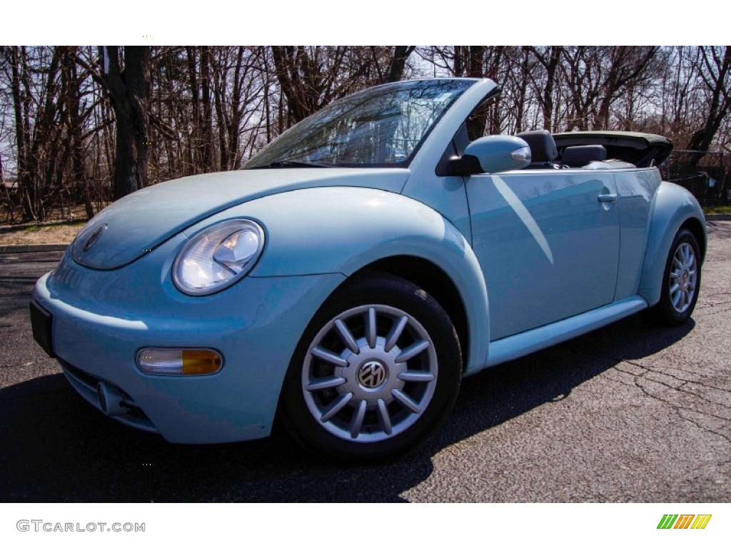 2005 New Beetle GLS Convertible - Aquarius Blue / Cream Beige photo #1