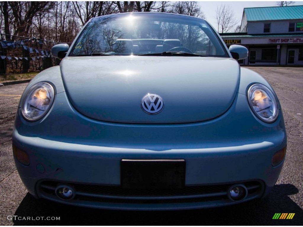 2005 New Beetle GLS Convertible - Aquarius Blue / Cream Beige photo #2