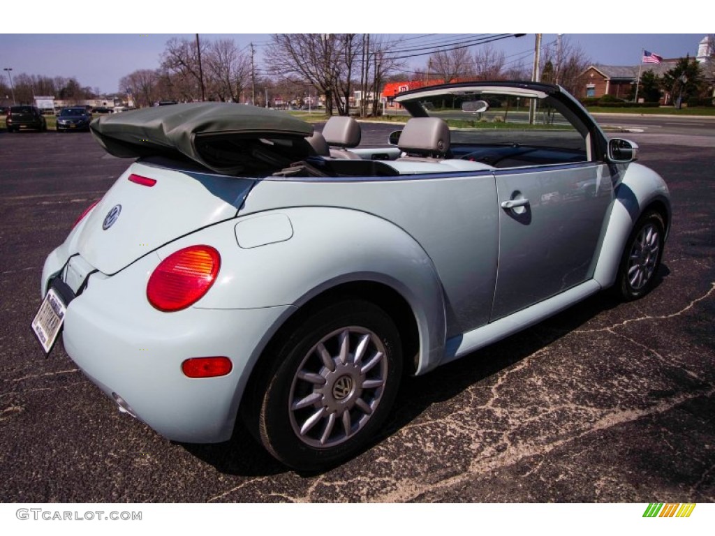 2005 New Beetle GLS Convertible - Aquarius Blue / Cream Beige photo #7