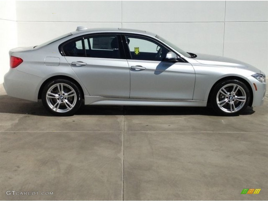 2014 3 Series 328d xDrive Sedan - Glacier Silver Metallic / Black photo #2