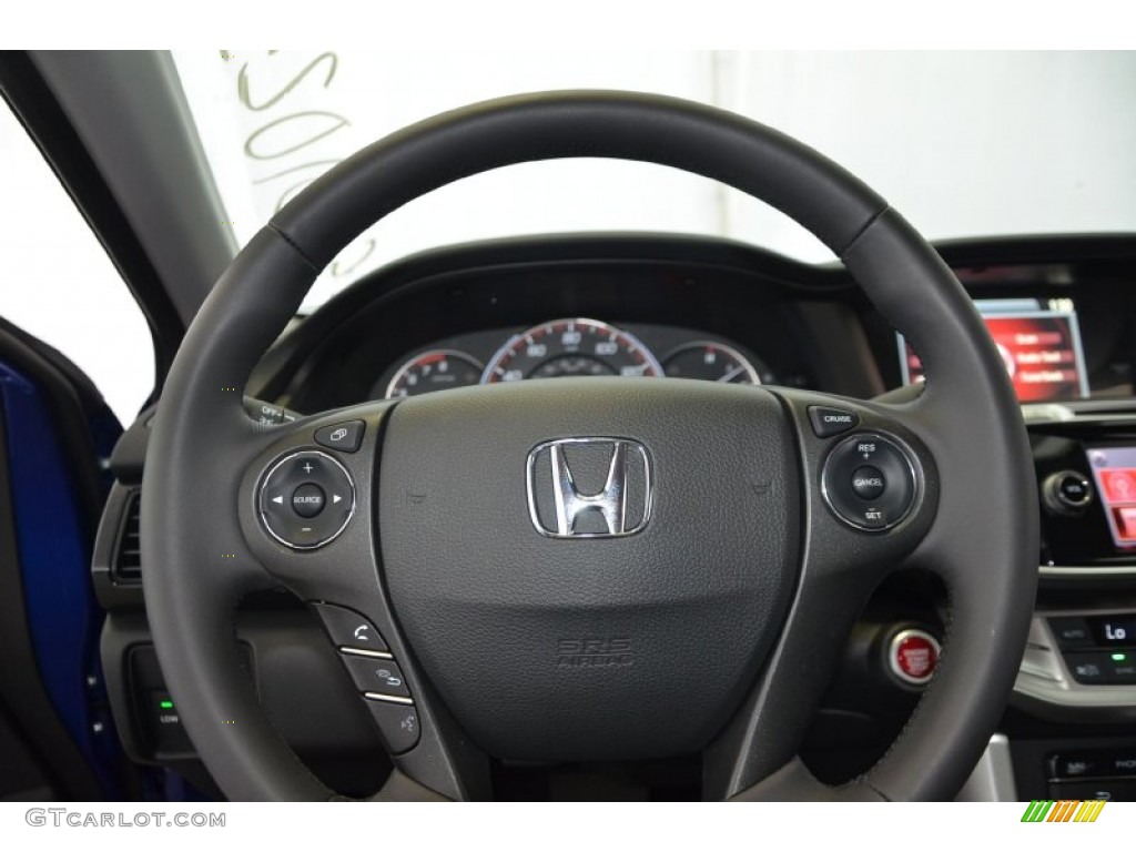 2014 Accord EX-L Coupe - Still Night Pearl / Black photo #20