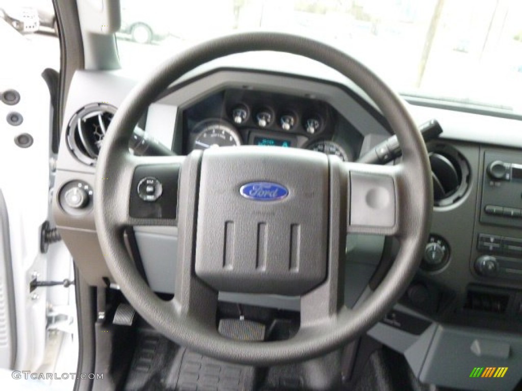 2015 Ford F250 Super Duty XL Super Cab 4x4 Steel Steering Wheel Photo #92498772