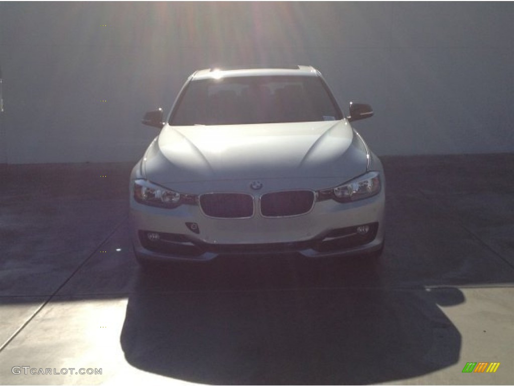 2014 3 Series 328i Sedan - Glacier Silver Metallic / Black photo #3
