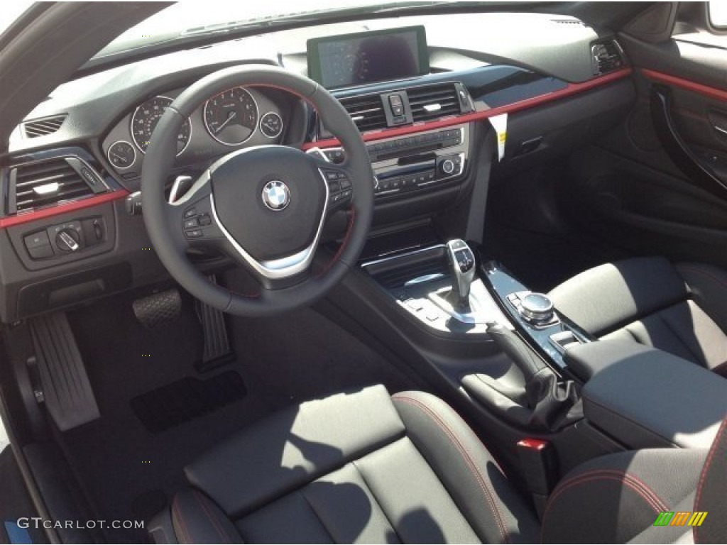 Black Interior 2014 BMW 4 Series 428i Convertible Photo #92499318