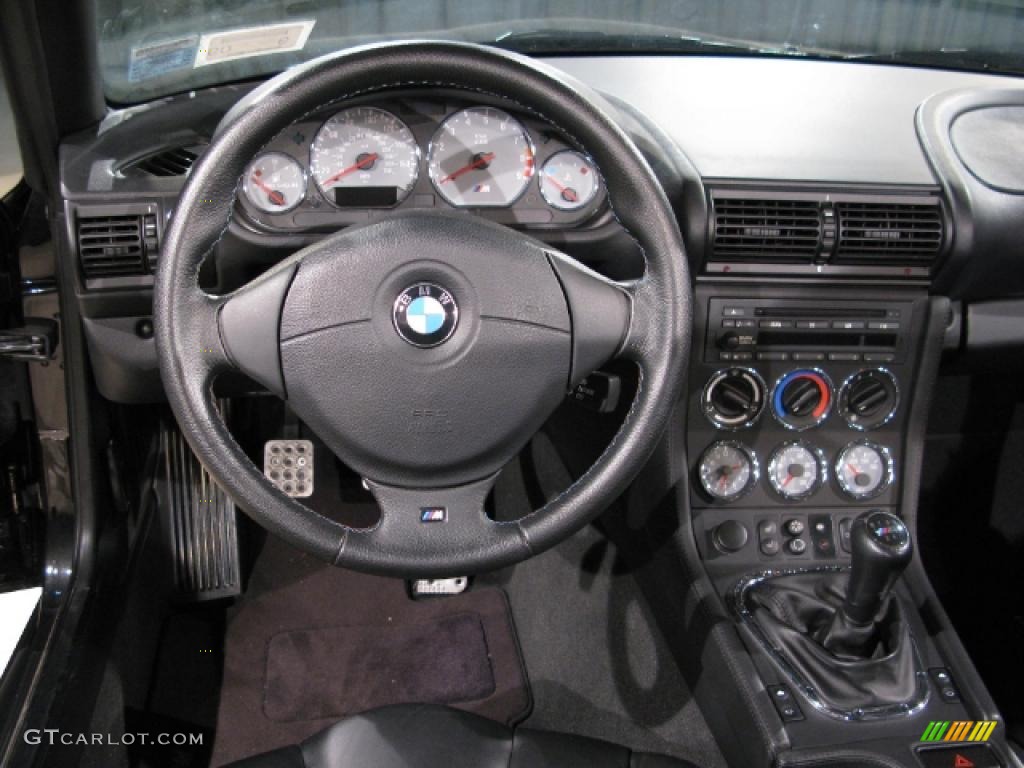 2001 M Roadster - Cosmos Black Metallic / Black photo #8