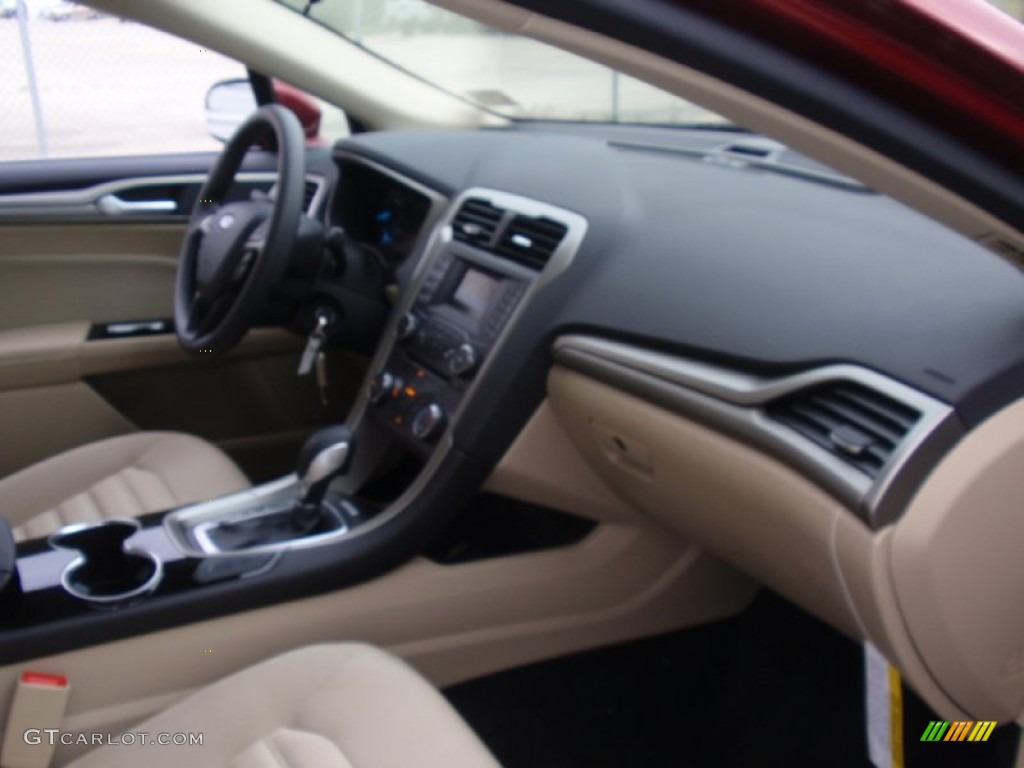 2014 Fusion SE EcoBoost - Ruby Red / Dune photo #18