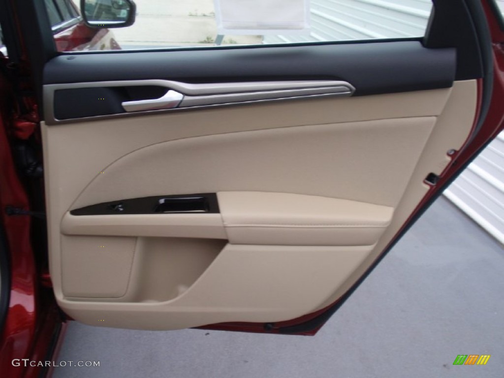2014 Fusion SE EcoBoost - Ruby Red / Dune photo #20