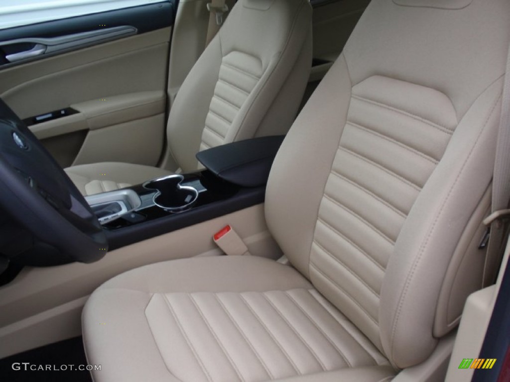 2014 Fusion SE EcoBoost - Ruby Red / Dune photo #27