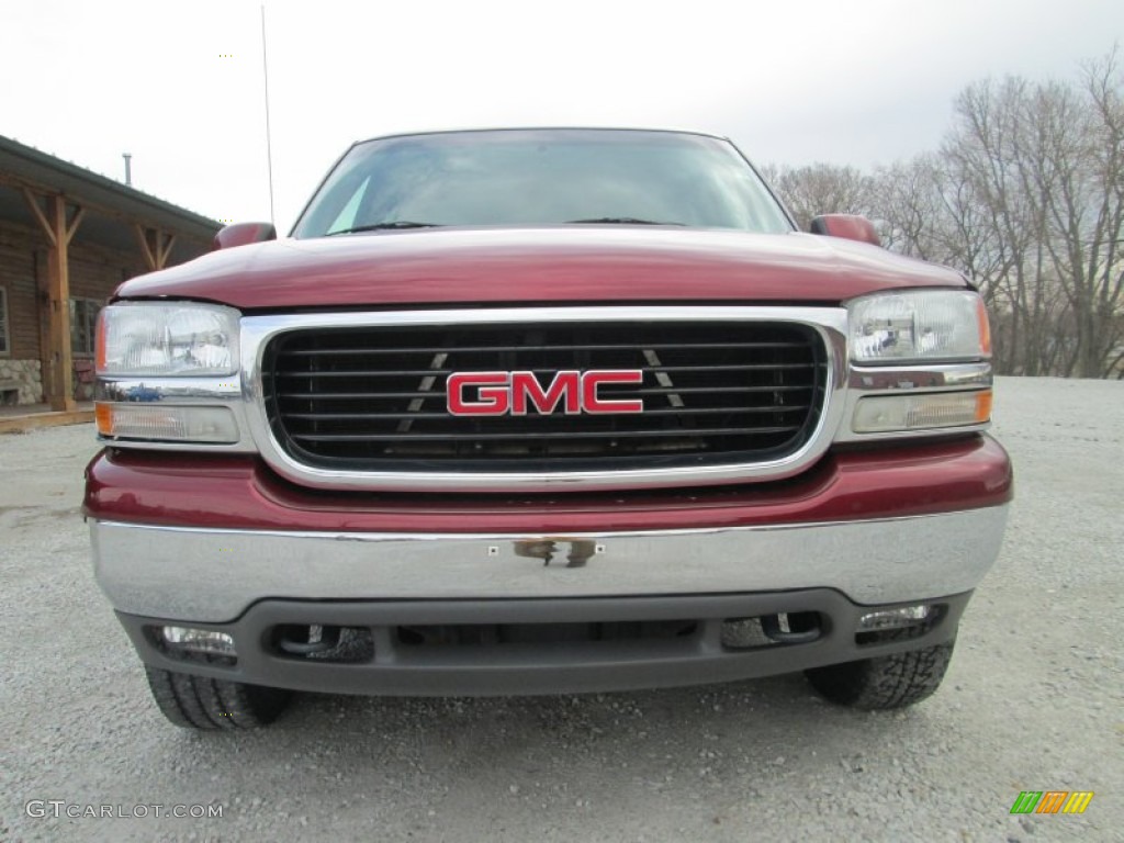 2001 Yukon SLT 4x4 - Garnet Red Metallic / Neutral Tan/Shale photo #3