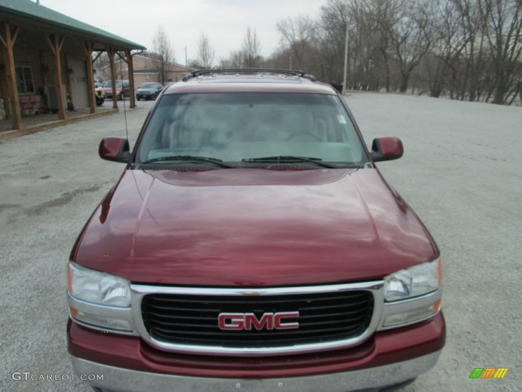 2001 Yukon SLT 4x4 - Garnet Red Metallic / Neutral Tan/Shale photo #5