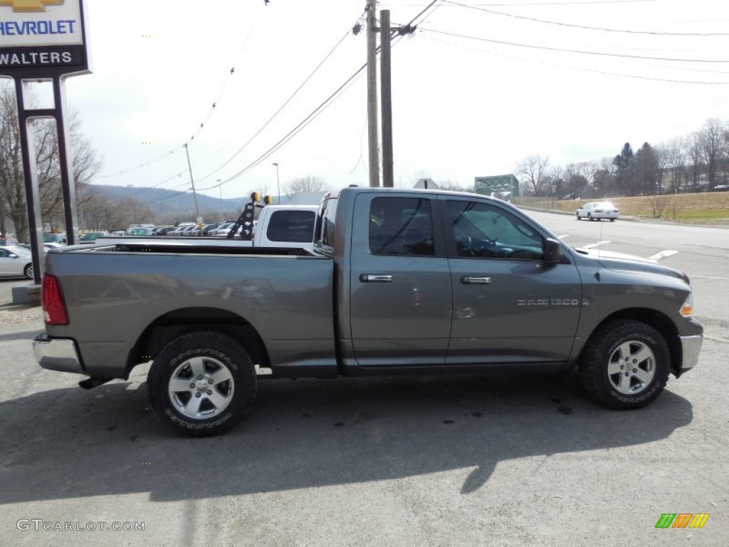 2012 Ram 1500 SLT Quad Cab 4x4 - Mineral Gray Metallic / Dark Slate Gray/Medium Graystone photo #2