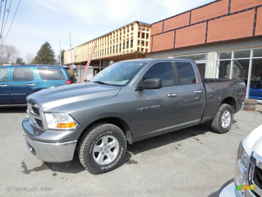 2012 Ram 1500 SLT Quad Cab 4x4 - Mineral Gray Metallic / Dark Slate Gray/Medium Graystone photo #6