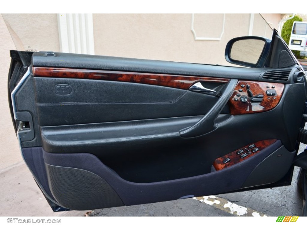 2001 Mercedes-Benz CL 500 Charcoal Door Panel Photo #92506575