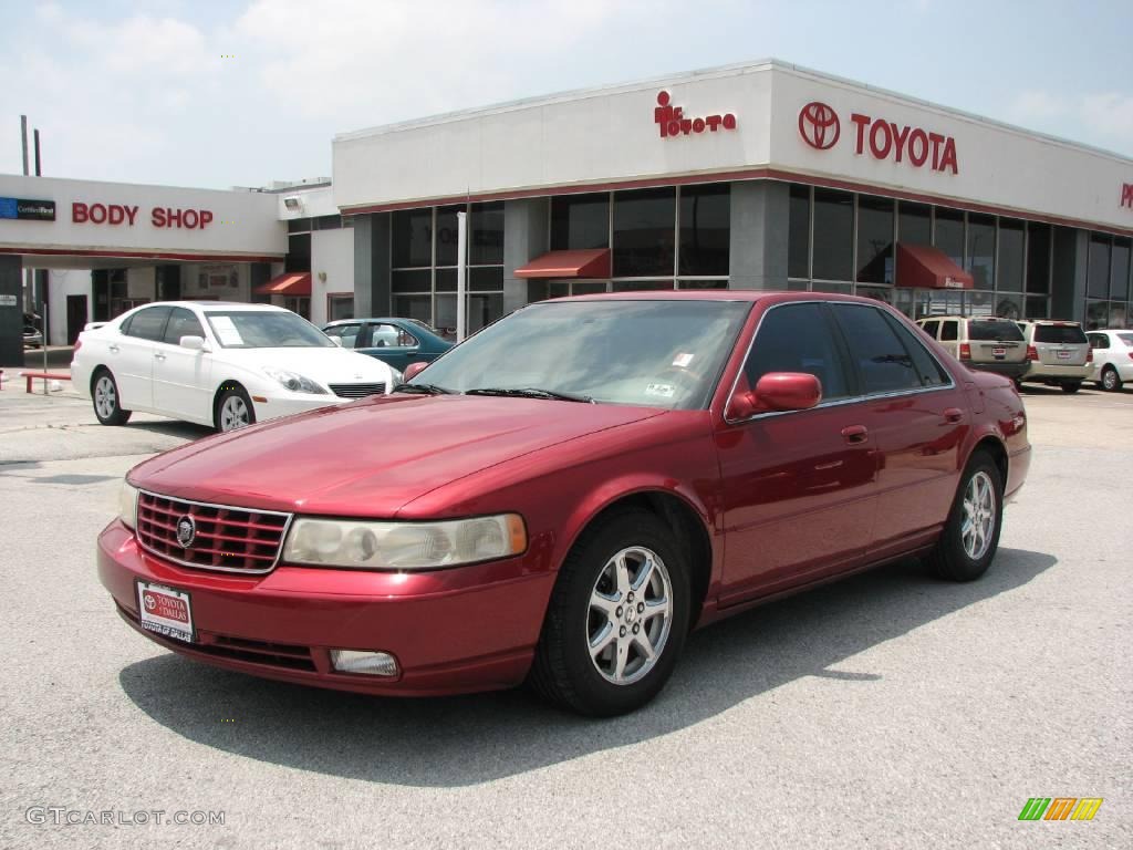 2001 Seville STS - Crimson Red / Shale photo #2