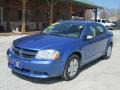 2008 Marathon Blue Pearl Dodge Avenger SE  photo #2