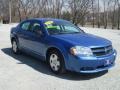 2008 Marathon Blue Pearl Dodge Avenger SE  photo #4