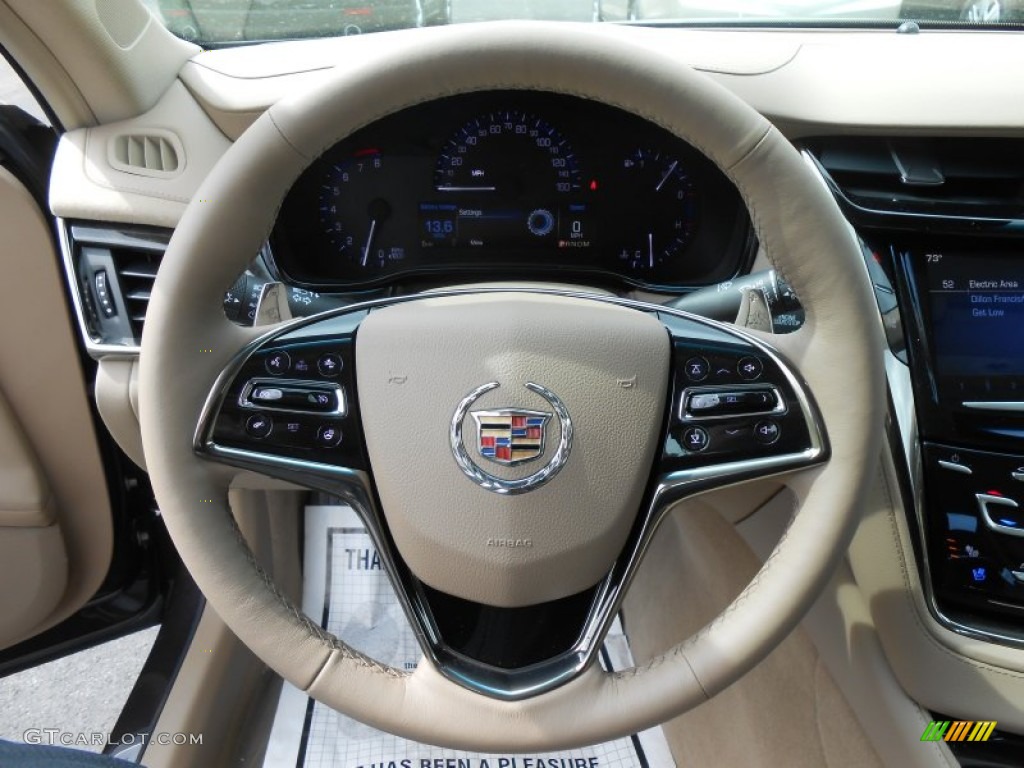 2014 CTS Luxury Sedan AWD - Majestic Plum Metallic / Light Cashmere/Medium Cashmere photo #13