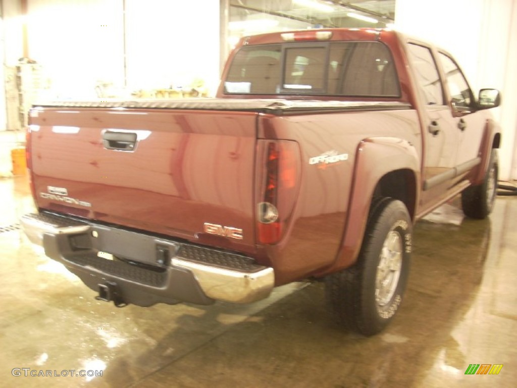 2008 Canyon SLE Crew Cab 4x4 - Sonoma Red Metallic / Ebony photo #4