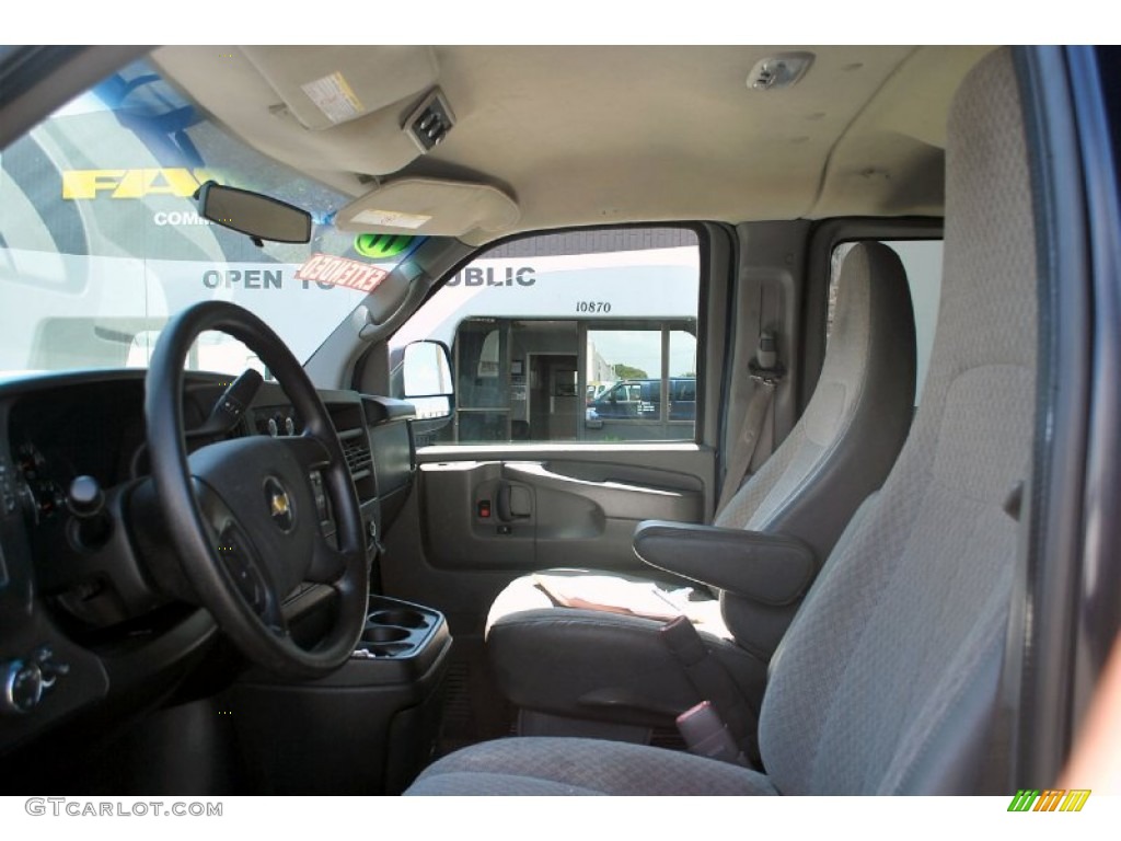 2011 Express LT 3500 Extended Passenger Van - Dark Blue Metallic / Medium Pewter photo #14