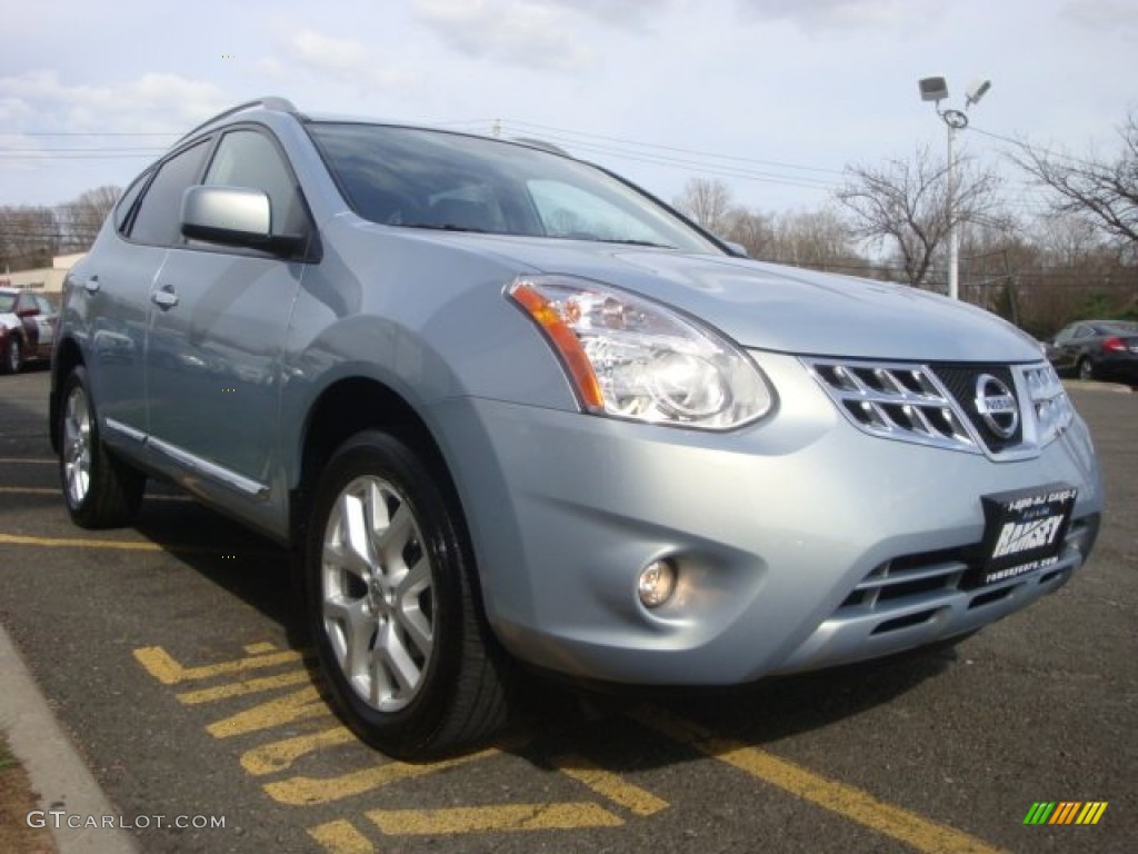2011 Rogue SV AWD - Frosted Steel Metallic / Gray photo #3