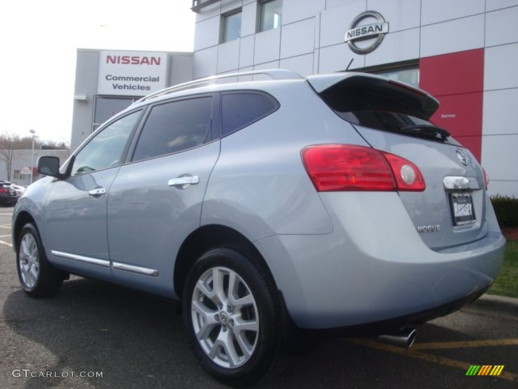 2011 Rogue SV AWD - Frosted Steel Metallic / Gray photo #7