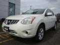 2011 Pearl White Nissan Rogue SV AWD  photo #1