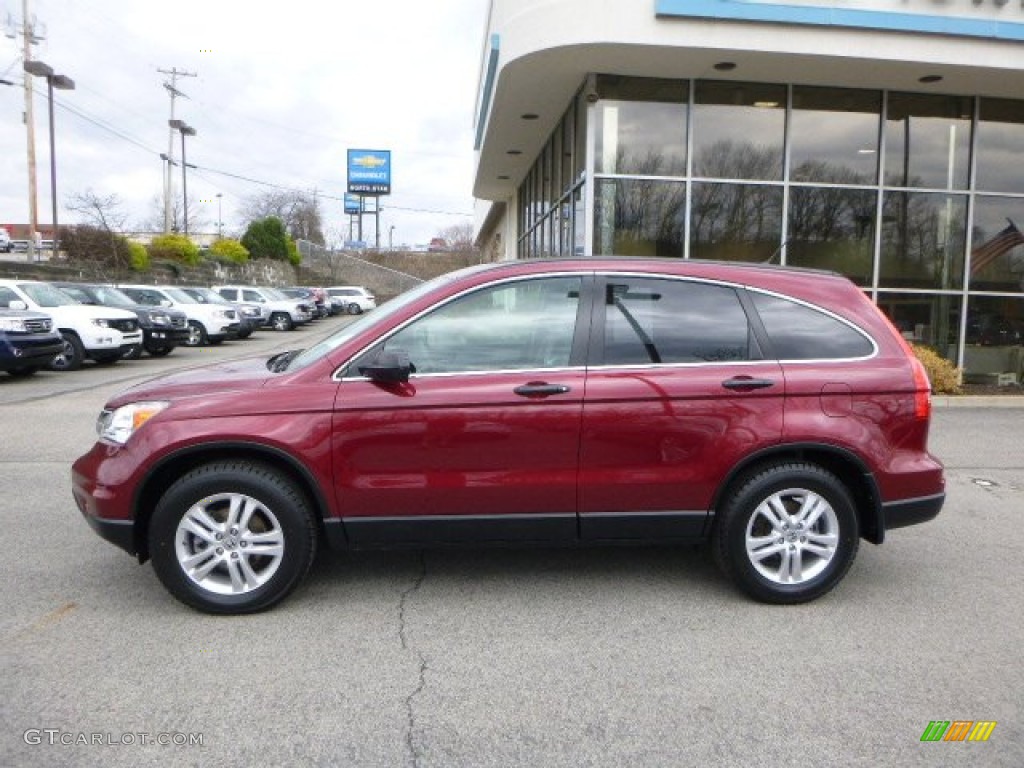2011 CR-V EX 4WD - Tango Red Pearl / Gray photo #2