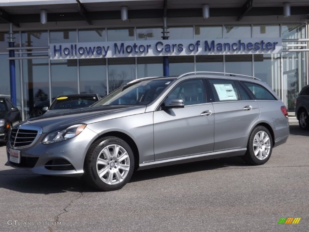 2014 E 350 4Matic Wagon - Paladium Silver Metallic / Silk Beige/Espresso Brown photo #1
