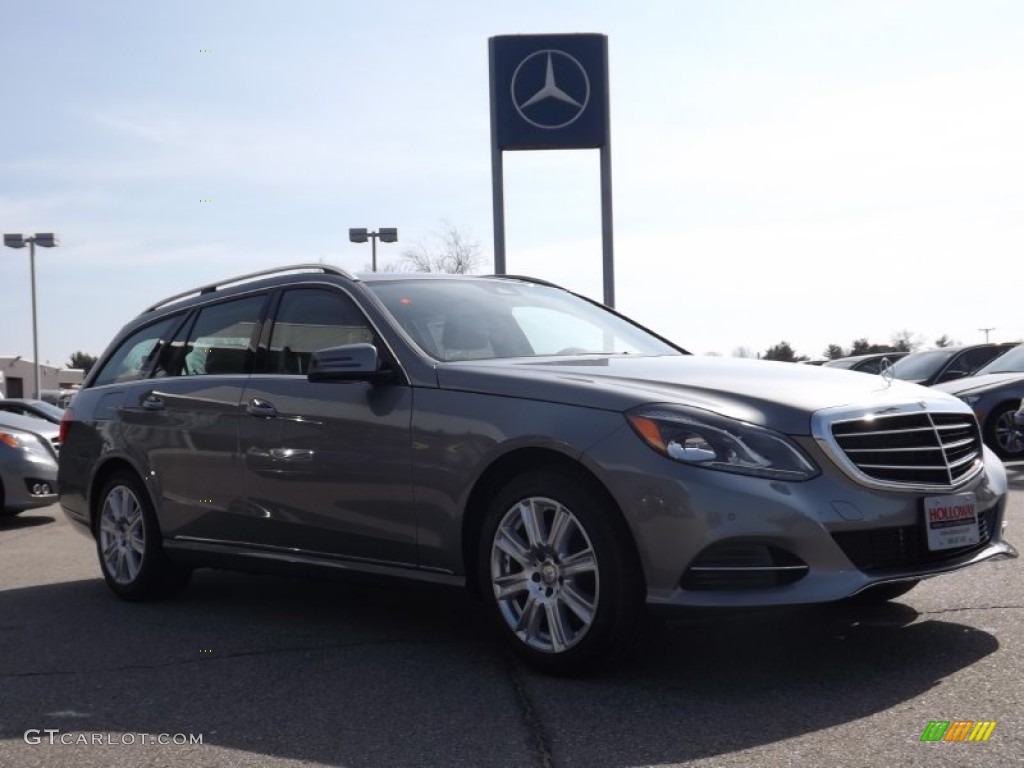 2014 E 350 4Matic Wagon - Paladium Silver Metallic / Silk Beige/Espresso Brown photo #3