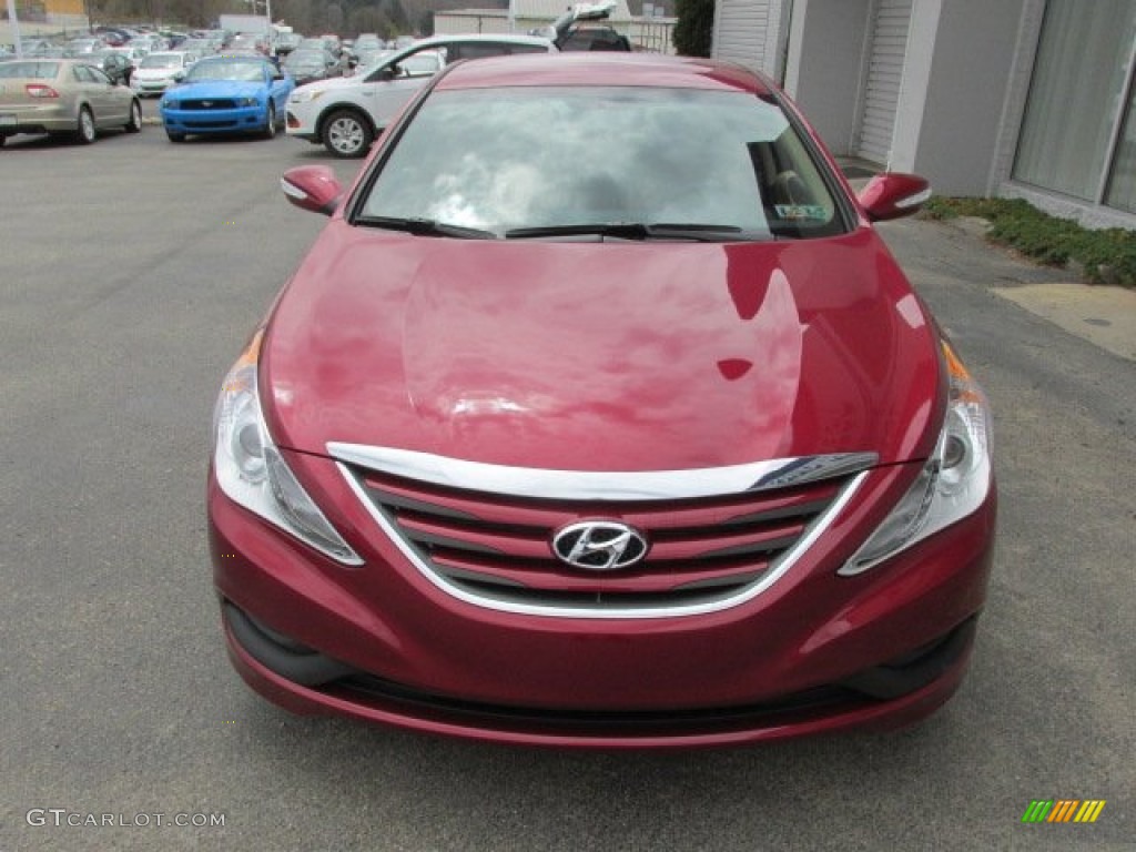 2014 Sonata GLS - Venetian Red / Camel photo #4