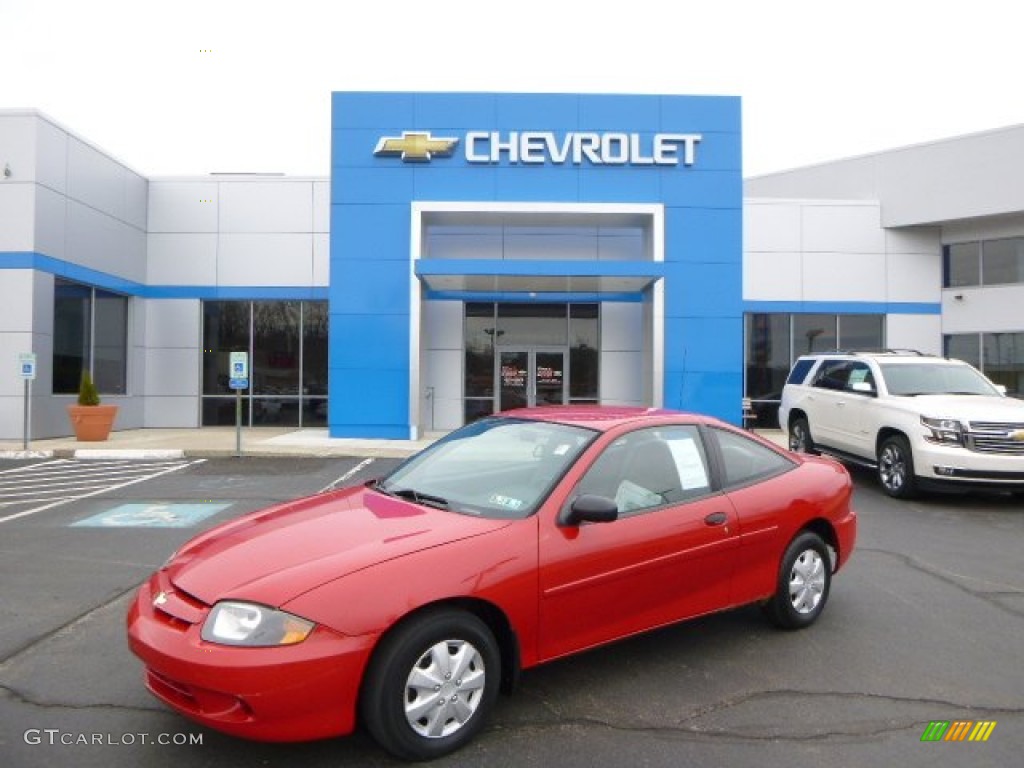 Victory Red 2003 Chevrolet Cavalier Coupe Exterior Photo #92513598