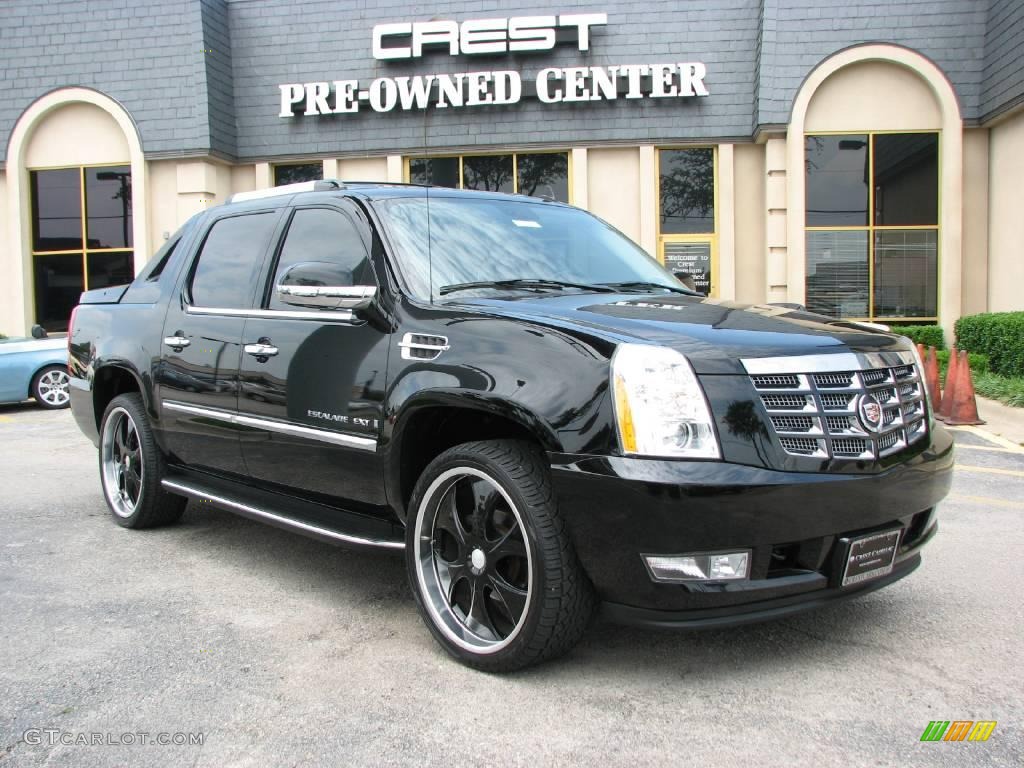 2007 Escalade EXT AWD - Black Raven / Cocoa/Light Cashmere photo #1